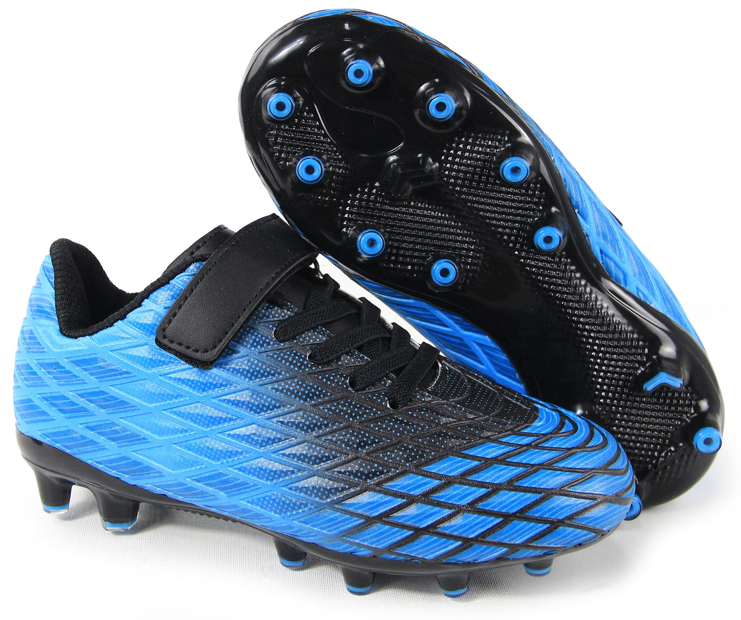 Sooneeya Kids Soccer Cleats Outdoor Firm Ground Athletic Shoes