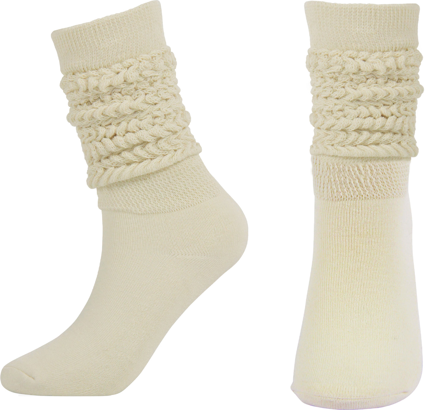 Sooneeya Slouch Socks Women Knee High Scrunch Socks Boot Socks