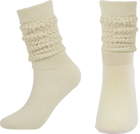 Sooneeya Slouch Socks Women Knee High Scrunch Socks Boot Socks