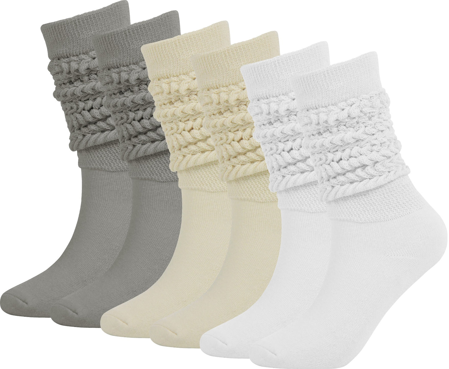 Sooneeya Slouch Socks Women Knee High Scrunch Socks Boot Socks