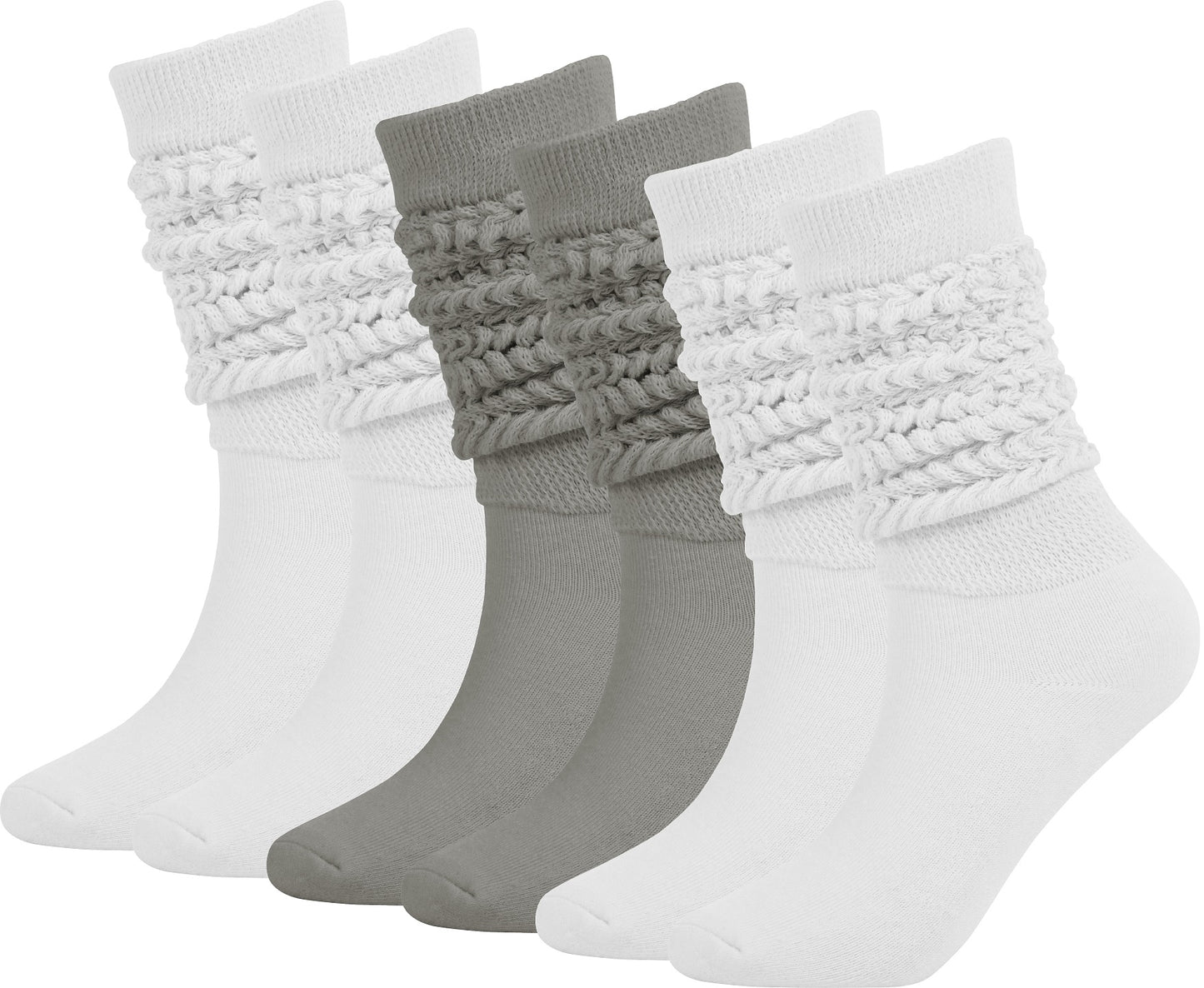 Sooneeya Slouch Socks Women Knee High Scrunch Socks Boot Socks